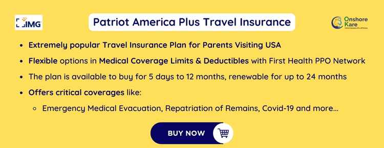 Patriot America Plus Travel Insurance