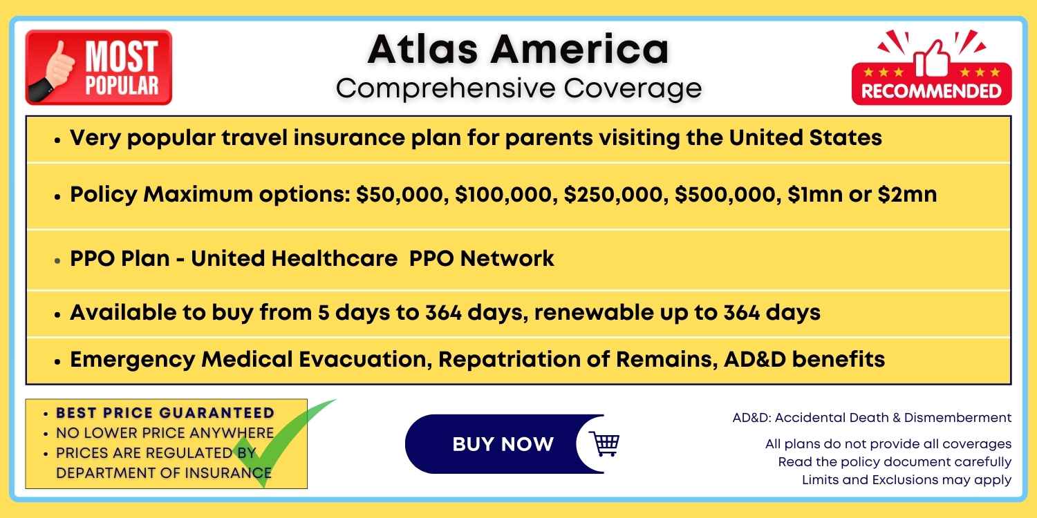 Buy Atlas America Travel Insurance