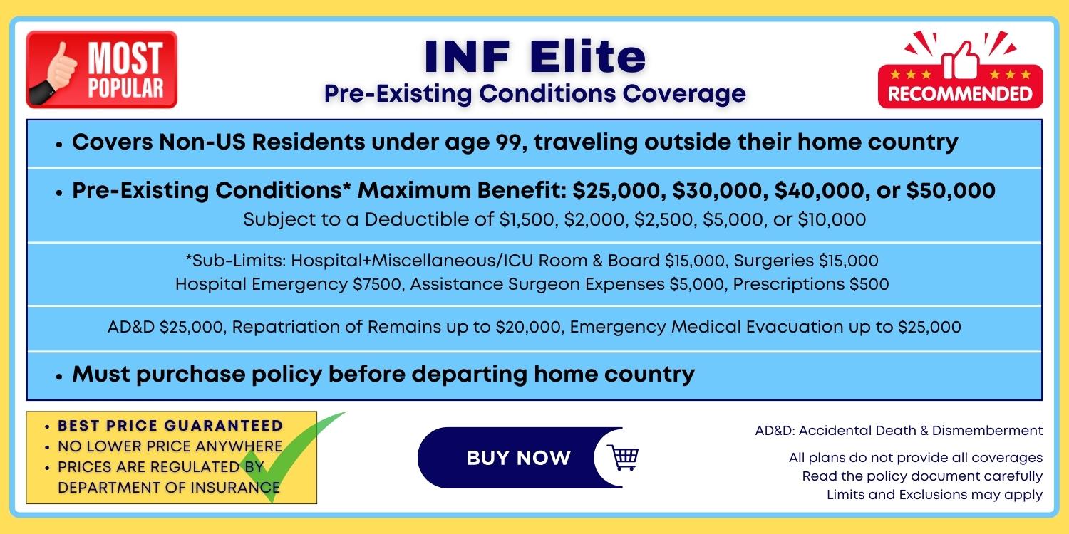Buy INF Elite Travel Insurance