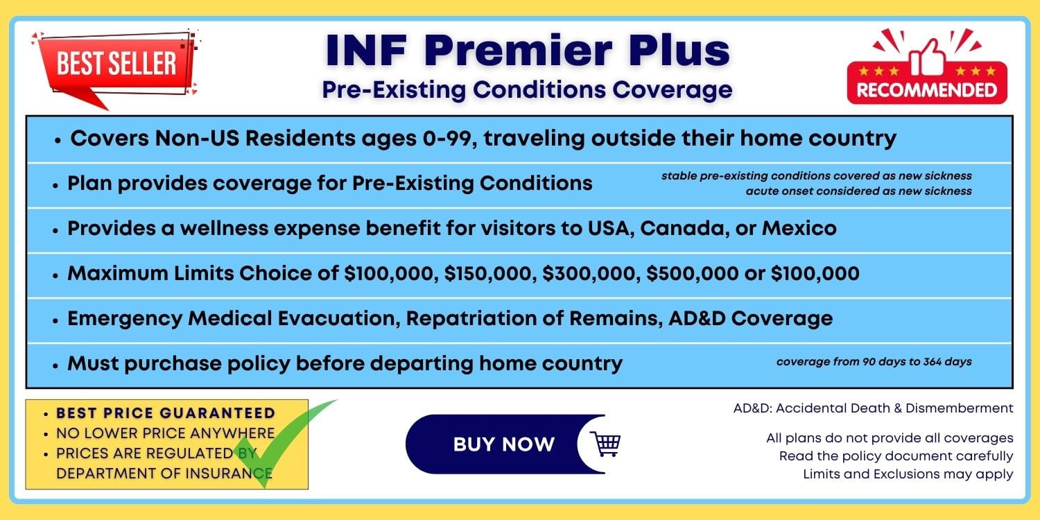 Buy INF Premier Plus Travel Insurance