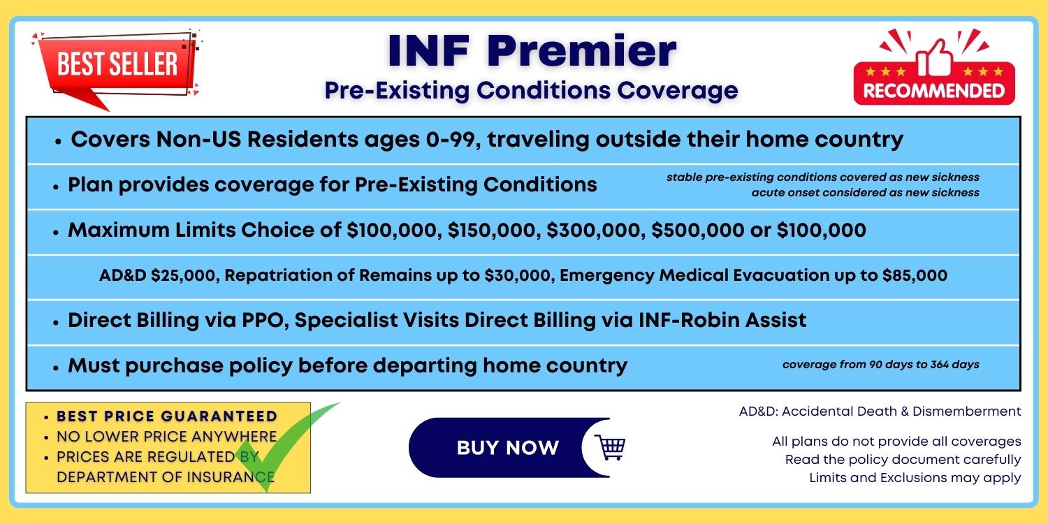 Buy INF Premier Travel Insurance