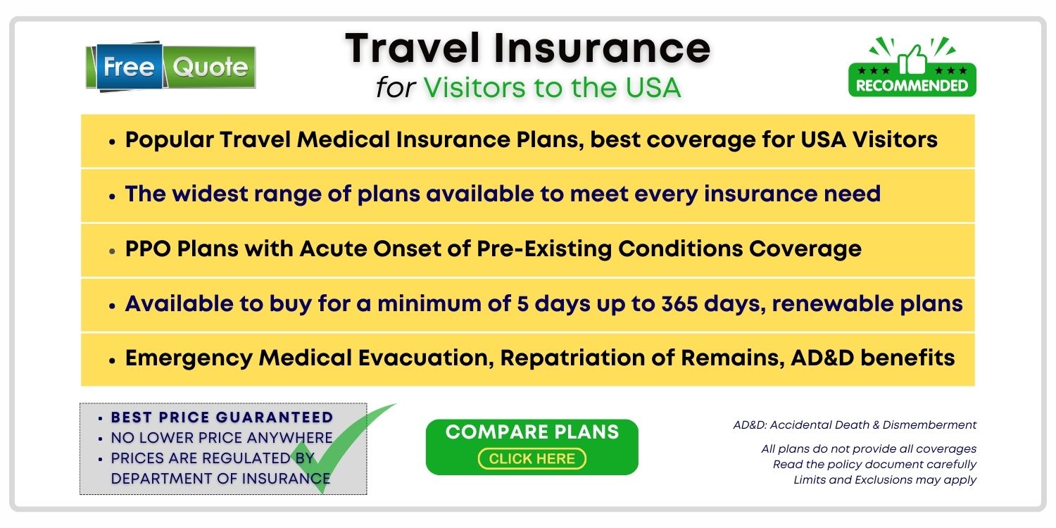 Buy Travel Insurance for Visitors to the USA